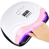 Lámpara de uñas LED UV profesional MUOIVG, secador de uñas de 168W puede curar rápidamente,...