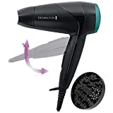 Secador de pelo de viaje Remington, práctico y compacto, 2000W, mango plegable, 2 temperaturas...