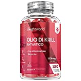 Aceite de Krill 1000mg, 120 Cápsulas Blandas (2 Meses) - Aceite Puro de Krill Antártico...