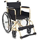 Mobiclinic, Silla de ruedas plegable, Denver, Marca europea, Asiento 46 cm, Freno manual,...