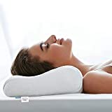 WAVVE Almohada Cervical Viscoelástica para Dormir 60x35 cm, Funda de Almohada de Fibra de Bambú, Almohada...