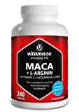 Vitamaze® Maca Cápsulas Alta Dosificación 4000 mg Polvo + L-Arginina + Vitaminas + Zinc, 240...