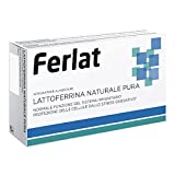 FERLAT Lactoferrina Natural Pura, Suplemento de Lactoferrina, 40 comprimidos (100mg/cps), Suplemento...