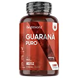 Pure Guaraná 4800mg - 180 Cápsulas Veganas (Suministro para 3 Meses) - Suplemento Dietético a Base de Guaraná...