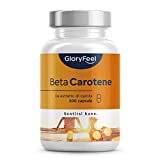 Beta Caroteno para Bronceado Fuerte, 200 Cápsulas, Beta Caroteno para Bronceado de Extracto de...