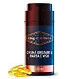 King C. Gillette Men's Moisturizing Beard Cream, con Vitamina B, Hidrata y Suaviza al máximo...