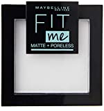 Maybelline New York Fit Me Matte&Poreless Powder, Acabado Matificante y Fijador, Brocha y...