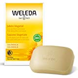 Weleda Jabón Vegetal con Caléndula, para Adultos y Niños, 100g