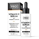 Suero de vitamina C - Suero facial de vitamina C 45% - Rostro de vitamina C para tratamiento anti-envejecimiento,...