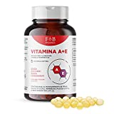 Suplemento de vitamina A 1200 mg + vitamina E 47 mg - 180 cápsulas blandas.  Suplemento Antioxidante...