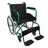 Mobiclinic, Silla de Ruedas para Minusválidos, Alcazaba, Plegable, Asiento 46 cm, Manual, Resistente,...