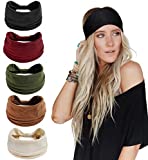 LIHELEI Diadema Boho para Mujer, Diademas Anchas para Mujer Yoga Estampado Floral Bandas para el Cabello...