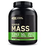 Optimum Nutrition Serious Mass Gainer, polvo de proteína de suero para aumentar la masa muscular con...