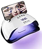 Lámpara de uñas LED UV de 280 W (máx.), secador de uñas semipermanente con 66 piezas de luz/sensor automático/4...