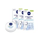 Nivea Clear-Up Strips T-Zone Parches Puntos Negros en Pack de 3 x 6 Parches, Parches Anti...