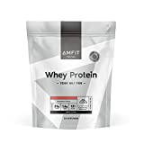 Marca Amazon - Amfit Nutrition Whey Protein Powder 1kg - Fresa...