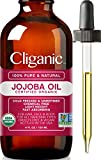 Cliganic 100% Pure Organic Jojoba Oil, 120ml - Natural prensado en frío y sin refinar, para...