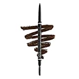 NYX Professional Makeup Eyebrow Pencil, Micro Brow Pencil, Two Sides with Automatic Pencil and...