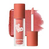 Erinde Matte Liquid Blush Maquillaje ligero, textura de mousse aterciopelada, sensación transpirable, color...