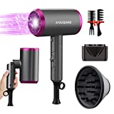 Teléfono Para Cabello Profesional, Secador De Pelo Ion Profesional 1800w, Secador De Pelo Con Difusor Con...