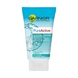 Garnier Pure Active Anti-Blackhead Gel Limpiador Exfoliante para Pieles Grasas o con Imperfecciones,...