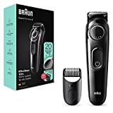 Braun Beard Trimmer for Men Maquinilla de afeitar eléctrica para barba incluida, ajustes de longitud 20, impecable ...