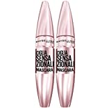 Maybelline New York Sensational Lashes Volumizing Mascara, efecto abanico para pestañas gruesas,...