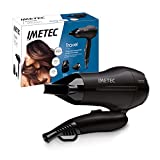 Imetec Travel CT1 2000 Secador de Pelo de Viaje, 1400 W, Doble Voltaje, Mango Plegable, Botón...