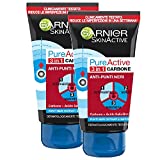 Garnier SkinActive, PureActive Charcoal 3 en 1 tratamiento anti puntos negros, Pieles grasas y puntos negros...