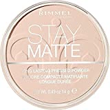 Rimmel London Compact Compact Powder Stay Matte, polvo matificante de larga duración para pieles grasas y...