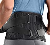 FREETOO Lumbar Band Back Support, ajuste de la banda trasera con 7 estancias, alivia el ...