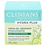 Hidratante facial matificante Clinians con combinación de agua de manzana y zinc para la piel, 50ml