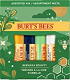 Caja de regalo de bálsamo labial hidratante Burt's Bees, 4 bálsamos labiales con sabor a cera de abeja,...