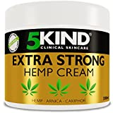 Crema de Cáñamo Extra Fuerte Active Muscle Relief 5Kind Cream Con Cáñamo Resistente Y Rica En...