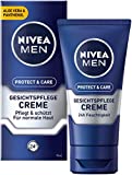 Nivea Men Protect & Care - Crema facial 3 pack (3 x 75 ml), crema facial...