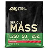 Optimum Nutrition Serious Mass Gainer, polvo de proteína de suero para aumentar la masa muscular con...