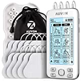 Electroestimulador AUVON TENS EMS, electroestimulador profesional de 4 canales de terapia...