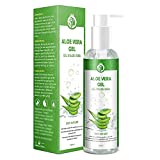 Gel de Aloe Vera Gel Puro 100% Aloe Vera - Gel Natural de Aloe Vera para Rostro, Cuerpo, Manos y Cabello...