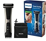 Philips BG7025/15 Bodygroom 7000 Depiladora Corporal para Hombres, Wet&Dry, Peines Ajustables 3-11 mm,...