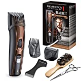 Recortador de barba para hombre Remington, maquinilla de afeitar eléctrica, cuchillas de titanio autoafilables, recortador incluido,...