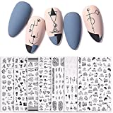 AUXSOUL Nail Decoraciones Nail Art Stickers, Nail Stickers Stickers Nail Art Water...