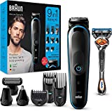 Braun Beard Trimmer Cortapelos para hombre Maquinilla de afeitar eléctrica para barba incluida, 7 accesorios incluidos, 85%...