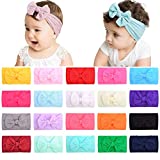 Choicbaby 20 piezas diademas de nailon para recién nacidos bebés niños pequeños 20 piezas multicolor