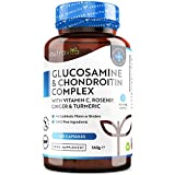 Complejo de Glucosamina y Condroitina - Sulfato de Glucosamina y Condroitina con Vitamina C, Extractos de...