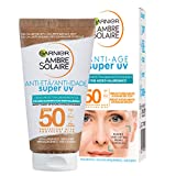 Garnier Ambre Solaire Super Crema Facial Protectora UV, Protección Solar y Antiedad, enriquecida con...