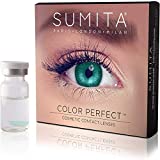 SUMITA Color Perfect (Turquesa) Lentillas de Contacto de Color, Lentillas Mensuales, suaves, de larga duración...