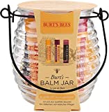 Bálsamos labiales Burt's Bees en tarro, 1 cera de abeja con vitamina E y menta, 1 hibisco, 1...