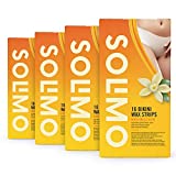 Marca Amazon - Solimo - Tiras de cera para bikini con aroma a vainilla,...