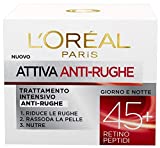 L'Oréal Paris Attiva Anti-Wrinkle 45+ Intensive Anti-Wrinkle Woman Crema Facial Día y Noche con...