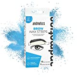 andmetics BROW wax strips: tiras de cejas de depilación con cera fría patentadas, forma perfecta...